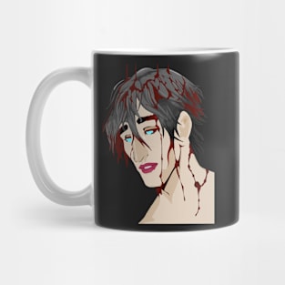 Boy covered in blood Mug